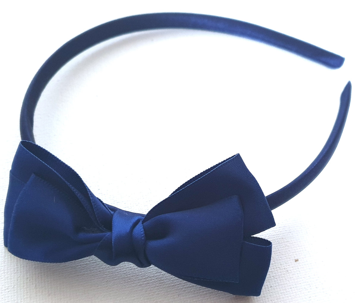 Back to school set satin fabric bow hair clips aliceband