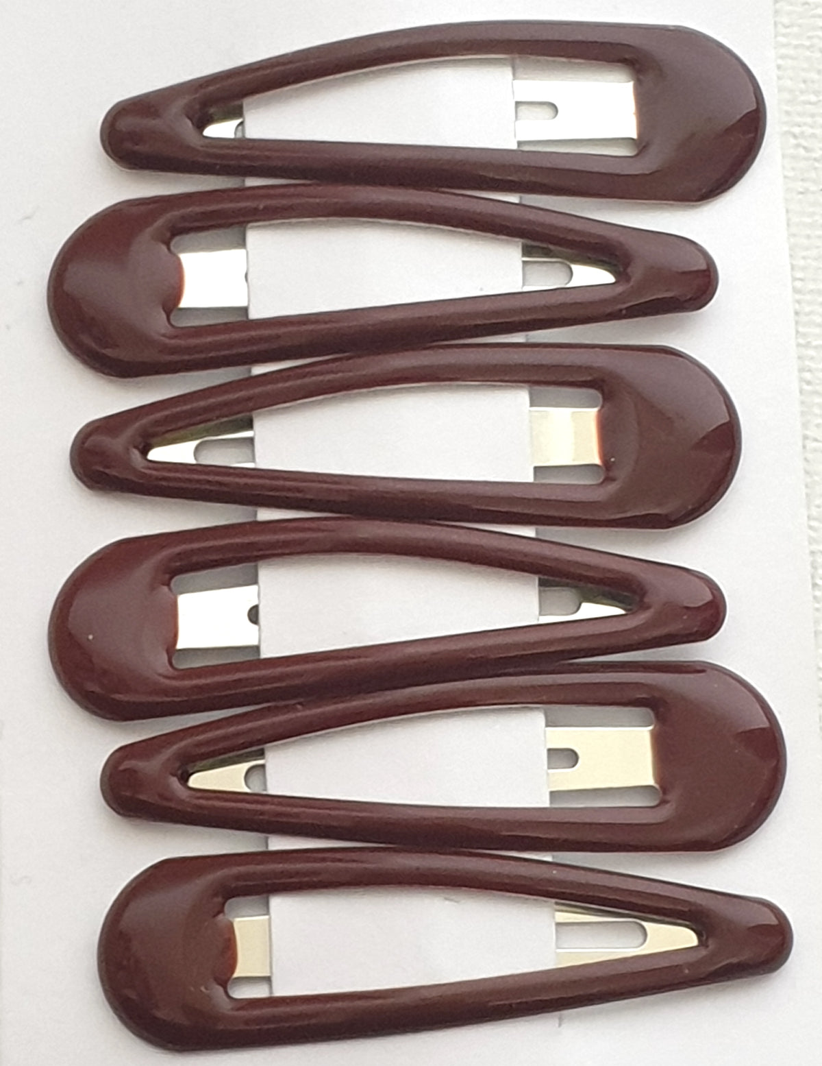 Epoxy Resin Hair Clips 5cm Slides, School Colors - 6 Pack