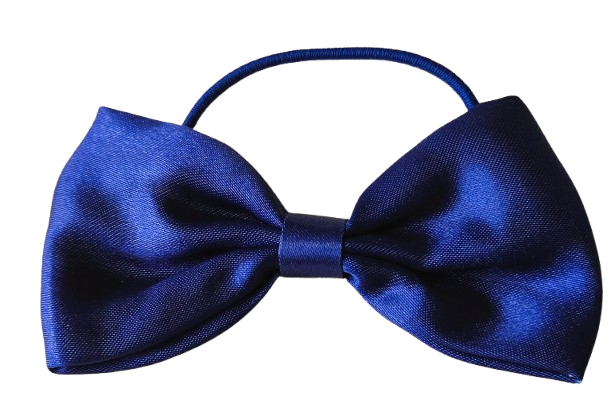 Recycled Fabric School Hair Bow Bobbles Pair Plain Gingham 8.5cm Girls Hair Ties