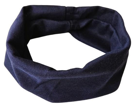 Plain School Colour Bandeau Headband 21x7cm 100% Polyester Hair Band