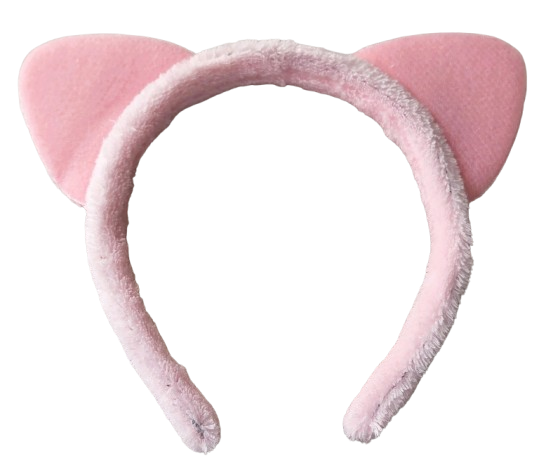 Pink Faux Fur Cat Ears Alice Band Headband Cosplay Fancy Dress Costume 32.5cm
