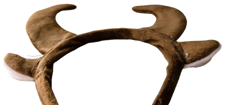 Brown Bull Horns Ears Headband Unisex Fancy Dress Animal Costume Accessory