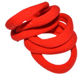 Back to school Card of 6 Jersey fabric elastics bobbles hair