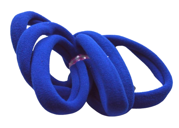 Back to school Card of 6 Jersey fabric elastics bobbles hair