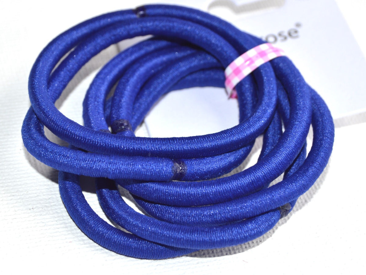 NEW Back To School Blue Snag Free Endless Elastic Bobbles x 6 Hair Fashion UK