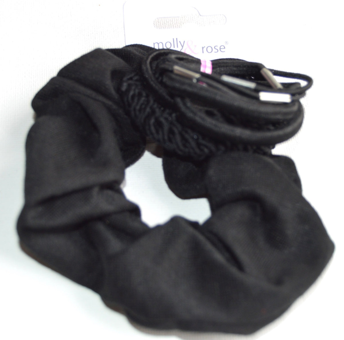 NEW Back To School Black School Set of Scrunchie And Elastic Hair Bobbles